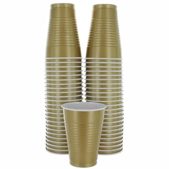 SparkSettings Disposable Plastic Cups 18oz, 50 Pack image {18}