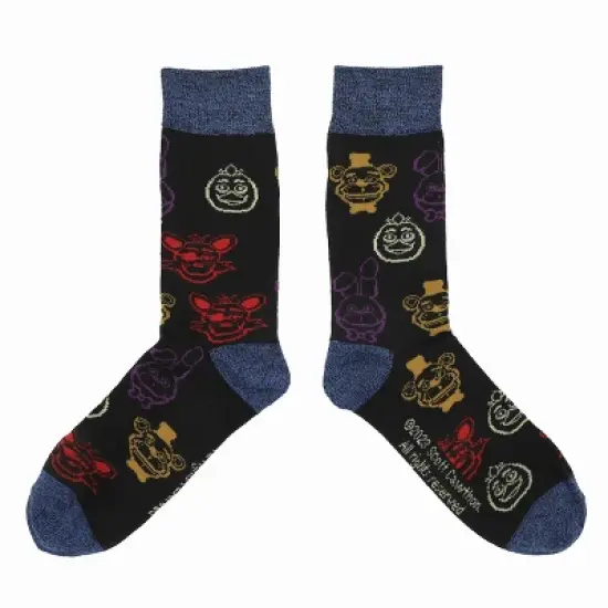 Five Nights at Freddy's Adult Casual Crew Socks (Pack of 5) image {1}