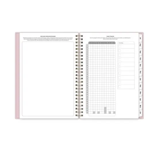 Blue Sky 5.875"x8.625" 2025-2026 Weekly/Monthly Wirebound Planner Printed Keke Pink Bow image {7}