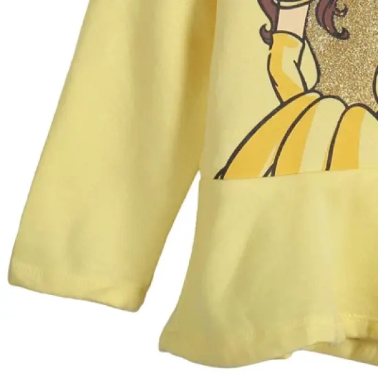 Disney Princess Mulan Rapunzel Jasmine Ariel Belle Cinderella Tiana Tinker Girls Pullover Hoodie Legging Toddler to Big Kid image {4}