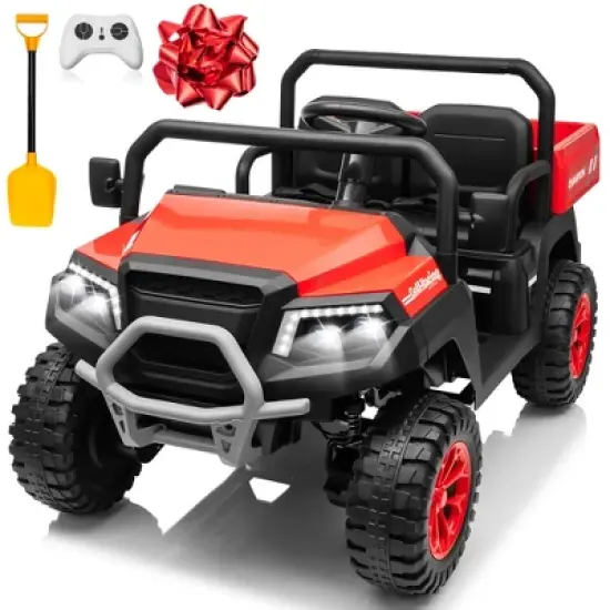 JOYRACER 24V 4WD Ride on Car w/800W Motors, 2 Seater, 2.4G Remote Control, 4 Wheeler, Pop Music, LED Light, 24 Volt Ride on Toys for Big Kids image {11}
