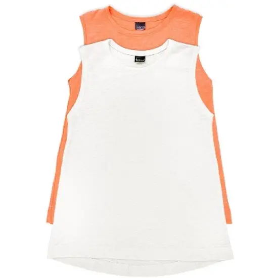 Felina Women's Velvety Soft Slub High-Low Shell Tank 2-Pack image {4}