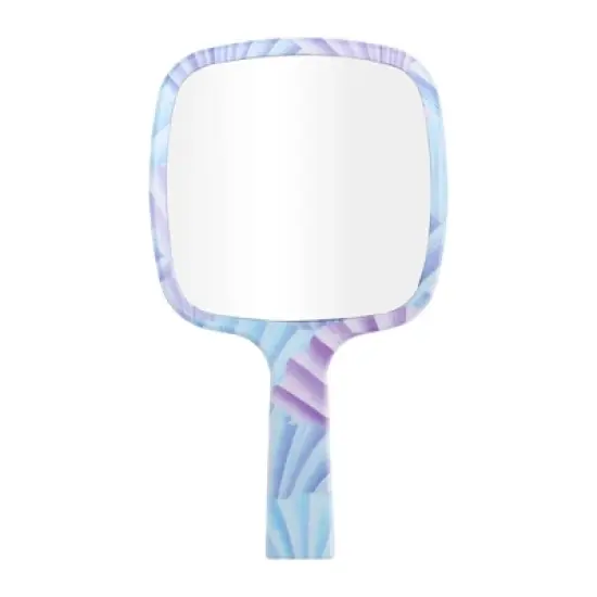 Unique Bargains Durable Square Handheld Mirror Assorted Color 1 Pc image {3}