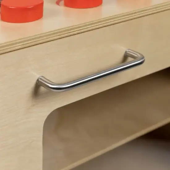 Flash Furniture Children's Wooden Kitchen Stove for Commercial or Home Use - Safe, Kid Friendly Design image {13}