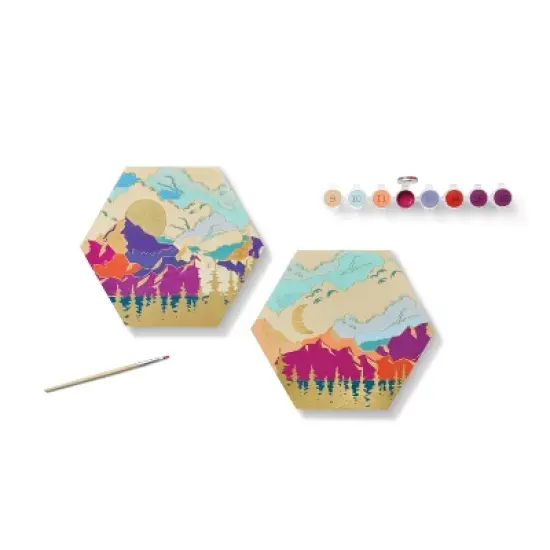 2pk Paint by Number Wood Cirlces - Mondo Llama&trade; image {3}