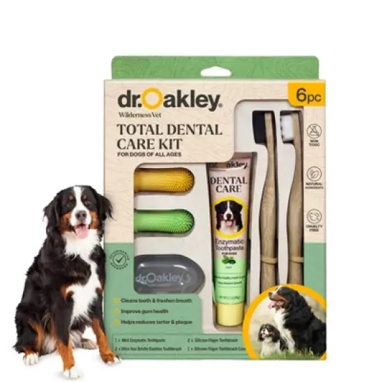 Dr. Oakley Dental Bundles for Dogs: Comprehensive Oral Care Kits - Minty Fresh, Chicken Flavor, Peanut Butter Options - Toothpaste, Brushes, and Case image {7}