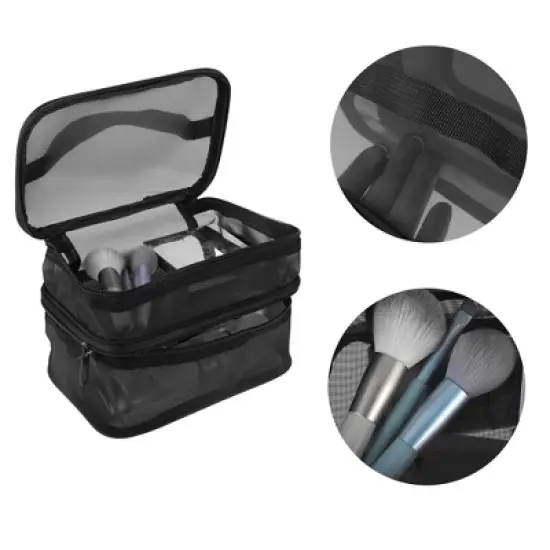 Unique Bargains Travel Waterproof Polyester Makeup Bags and Organizers image {2}