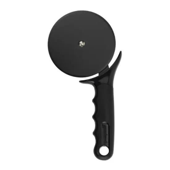 GoodCook Ready Non-Stick Jumbo Pizza Cutter: Black Pizza Slicer & Roller, Dishwasher-Safe, Plastic Handle image {4}