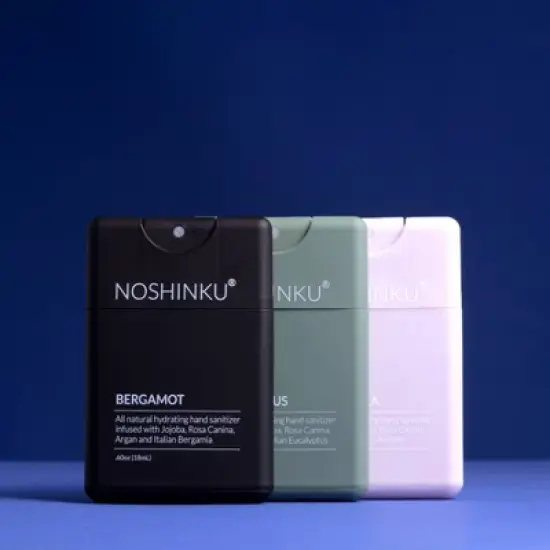 NOSHINKU Discovery Refillable Nourishing Pocket Sanitizer - Cedar, Rosemary, Lavender & Eucalyptus Scent - 1.8oz/3pk image {1}