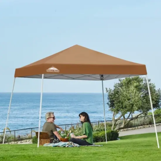 EAGLE PEAK Slant Leg Pop-up Canopy Tent Easy One Person Setup Instant Outdoor Beach Canopy Folding Portable Sports Shelter image {27}