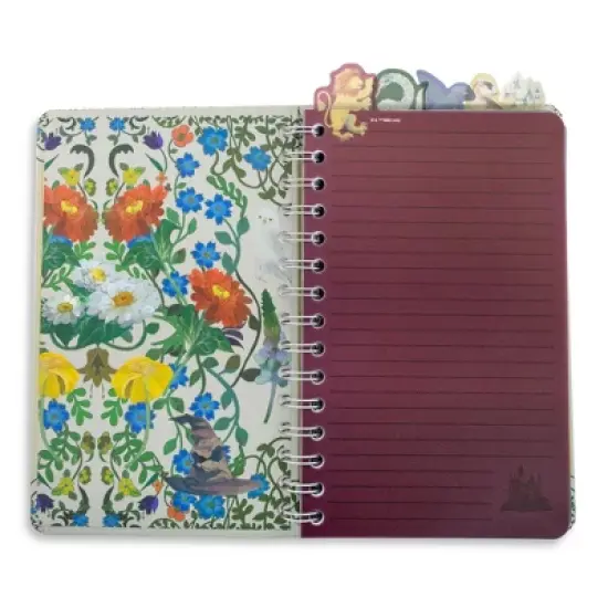 Silver Buffalo Harry Potter Hogwarts Houses 5-Tab Spiral Notebook With 75 Sheets | 5 x 8 Inches image {1}