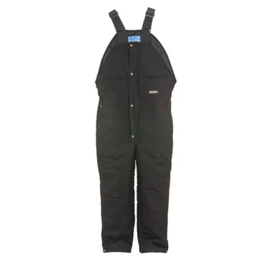 RefrigiWear Men's ComfortGuard Insulated High Bib Overalls Water-Resistant Denim image {6}