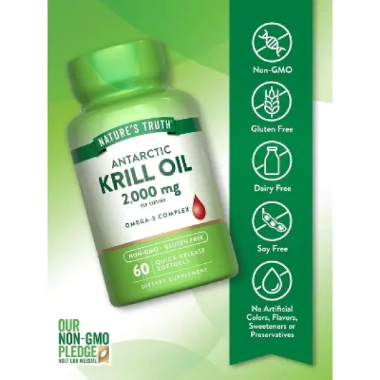 Nature's Truth Krill Oil 2000mg | 60 Softgels image {2}