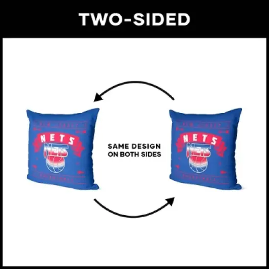 NBA Brooklyn Nets Hardwood Classics Printed Throw Pillow image {4}