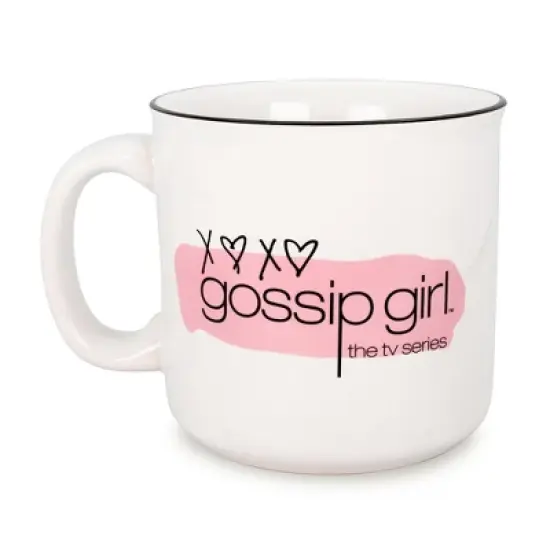 Silver Buffalo Gossip Girl "You Know You Love Me" Ceramic Camper Mug | Holds 20 Ounces image {1}