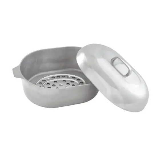 IMUSA 15" Cajun Classic Oval Aluminum Roaster image {1}