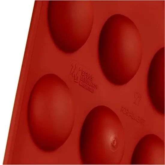 Silikomart Silicone Bakeware Half-Sphere .68 Oz, 1.57" Dia. x .79" Deep, 15 Cavities image {1}