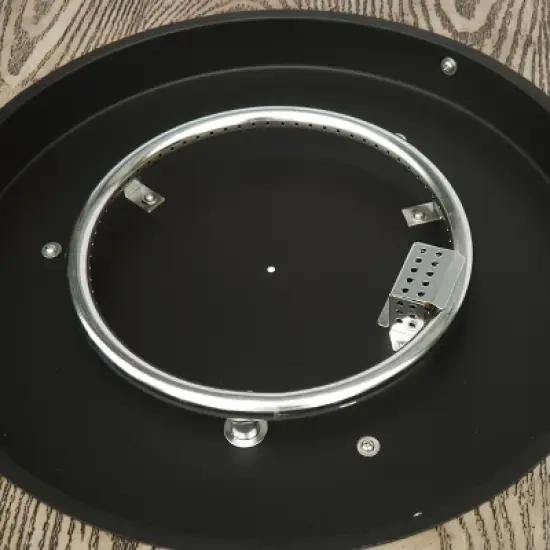 Senoia Outdoor Round Fire Pit - Brown - Christopher Knight Home image {7}