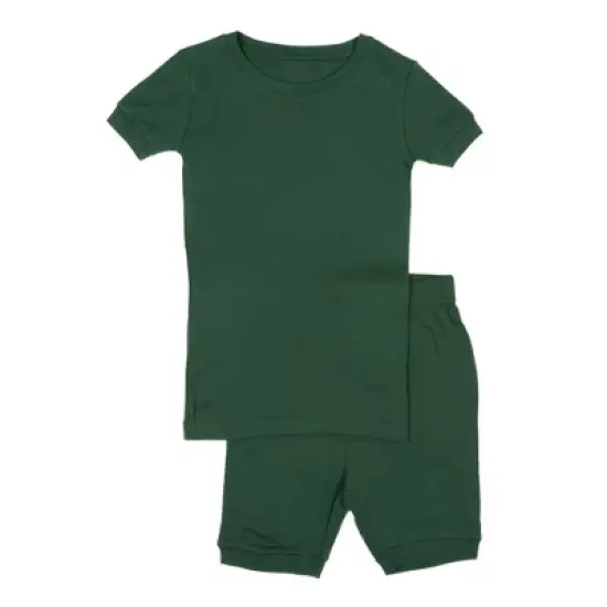 Leveret Kids Two Piece Cotton Solid Short Pajamas image {6}