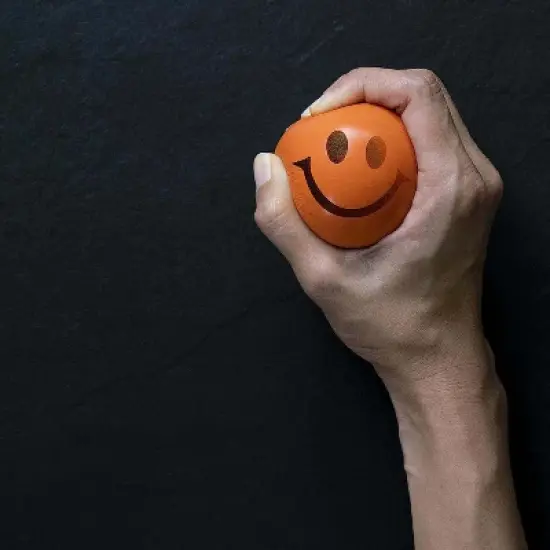 Neliblu 2.5" Be Happy Neon Colored Smile Funny Face Stress Ball, 12-Pack image {3}