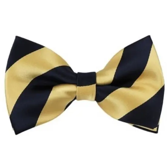 Men's 2.75 W And 4.75 L Inch With Pre-Tied College Stripe Bowtie image {17}