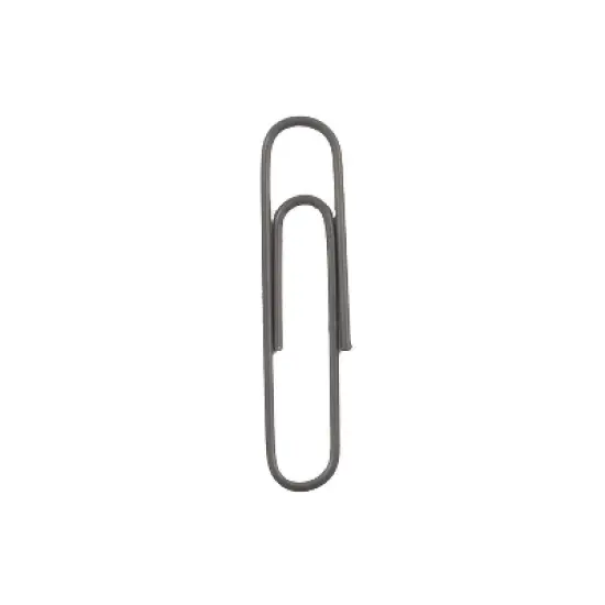 JAM Paper Colored Jumbo Paper Clips Large 2 Inch Grey Paperclips 21830628A image {3}