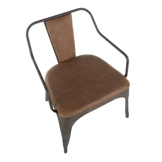 Set of 2 Oregon Industrial Dining Chairs Antiqued Espresso - LumiSource image {6}