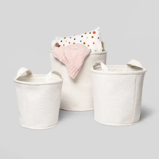 Waffle Kids' Storage Basket Cream - Pillowfort&trade; image {4}