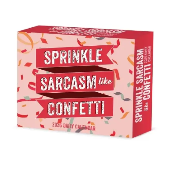 Willow Creek Press 2026 Sprinkle Sarcasm Like Confetti Box Calendar image {6}