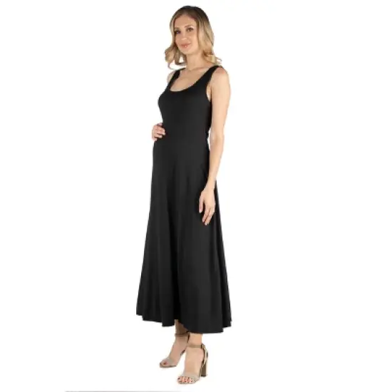 A Line Maxi Masternity Dress image {1}