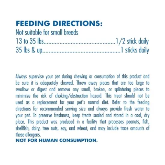 N-Bone Puppy Teething Peanut Butter Flavor Rawhide Alternatives, Dental and Hard Chews Dog Treat Sticks - 7.28oz image {6}