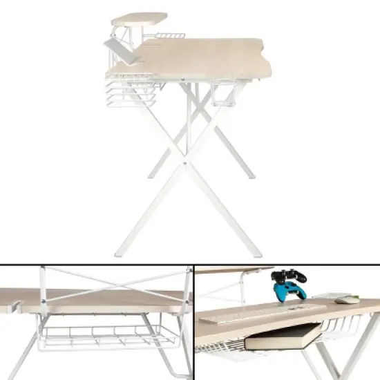 Gaming Desk Pro Curved Front White - Atlantic image {5}