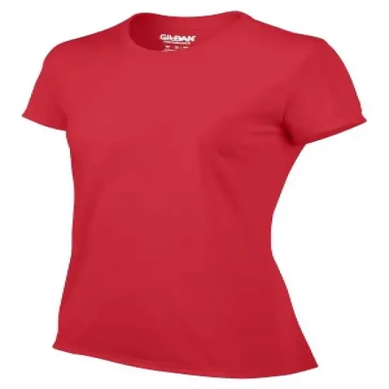 Gildan Missy Fit Womens X-Small Adult Performance Short Sleeve T-Shirt, Red image {3}