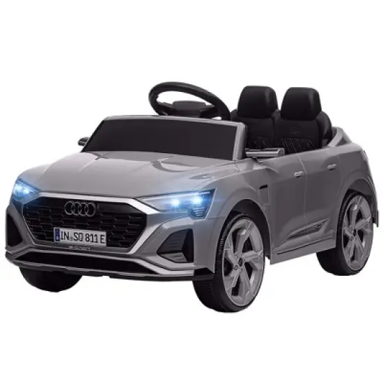 Qaba Audi Q8 e-tron Sportback Licensed 12V Kids Ride on Car, Battery Powered Kids Electric Car w/ Remote, 4 Spring Suspension Wheels image {2}