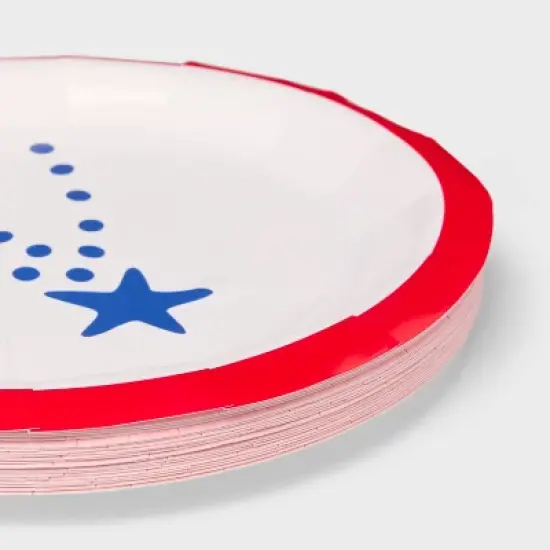 Fireworks Dinner Disposable Plates 8.6"x8.6" - 20ct - Sun Squad&trade; image {2}