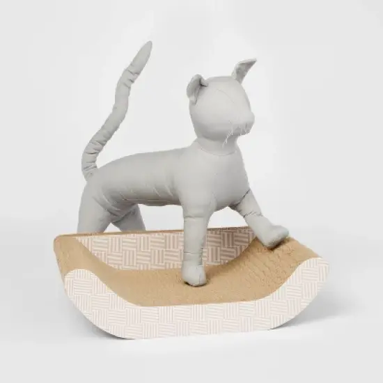 Checkered Sofa Cat Scratcher - 17.7" - Boots & Barkley&trade; image {1}