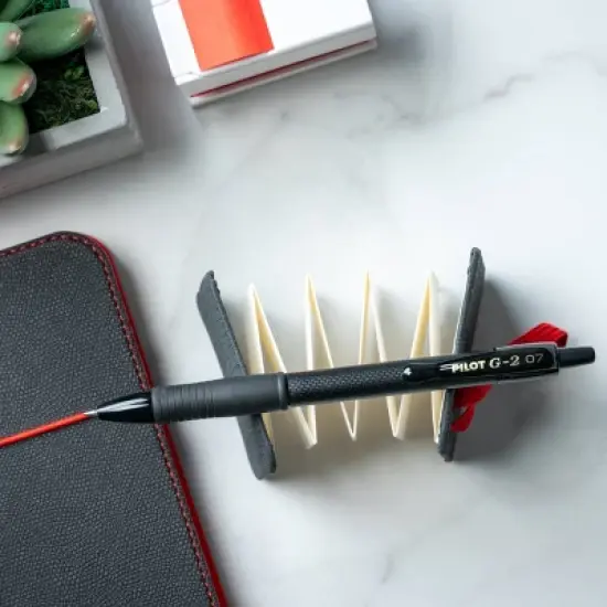 Pilot 5pk G2 Edge Gel Pens Fine Point 0.7mm Black Ink image {7}