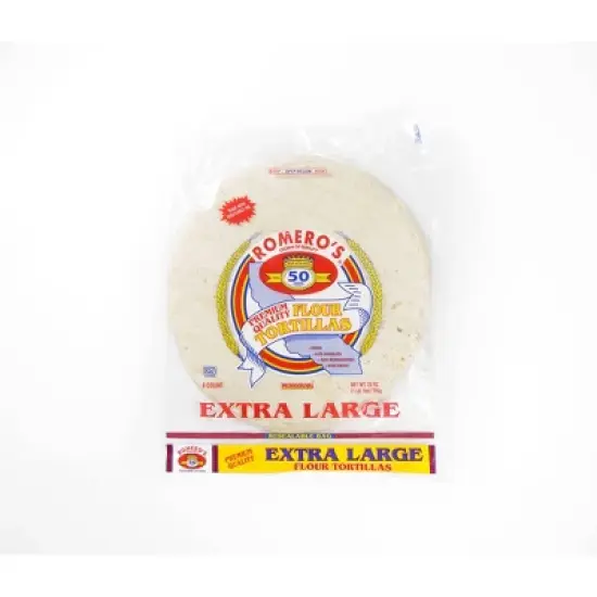 Romero's XL Burrito Flour Tortillas - 8ct / 25oz image {2}