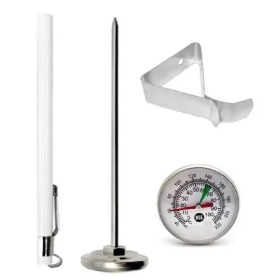 Itopfox Instant Read Food Thermometer with Clip for Coffee, Tea, Chocolate Milk Foam, and Meat Cooking image {1}