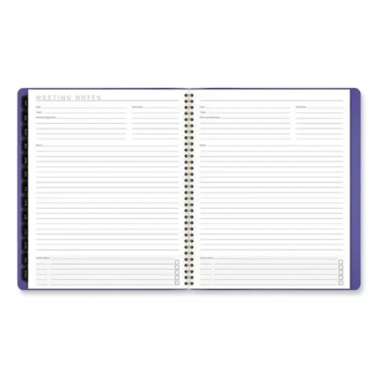 Contemporary Monthly Planner, 11.38 x 9.63, Purple Cover, 12-Month (Jan to Dec): 2026 image {4}
