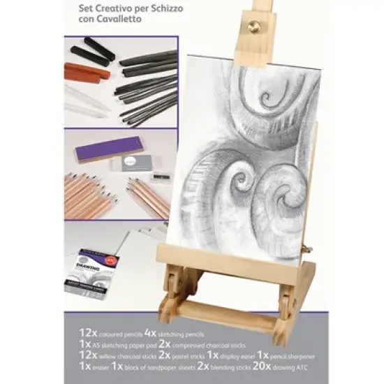 Daler-Rowney Simply... Sketching Creative Easel Set, 39 Pieces image {2}