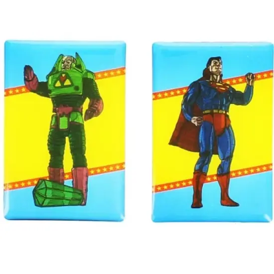 Nerd Block DC Comics Magnet Set: Superman and Lex Luthor image {1}