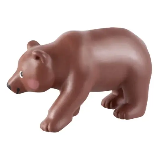 HABA Little Friends Brown Bear - Chunky Plastic Forest Animal Toy Figure image {1}
