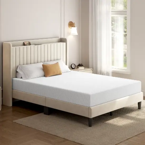 Yaheetech 8" Gel Memory Foam Mattress with Green Tea Scent, Cooling Tech, 3 Foam Layers image {9}