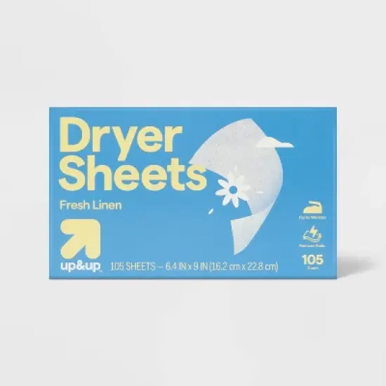 Fabric Softener Dryer Sheets - Fresh Linen - up&up&trade; image {3}