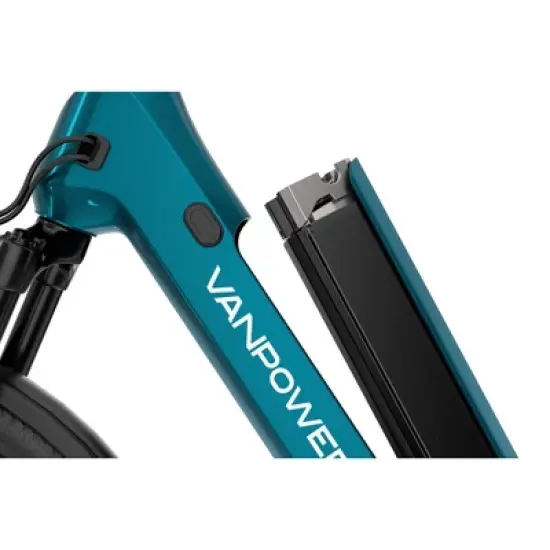 Vanpowers Adult UrbanGlide Ultra 2.27' Step-Through Electric Bike - Blue image {3}