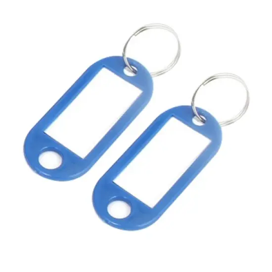 Unique Bargains uxcell Plastic Metal Badge Holders Blue 50 Pcs image {2}