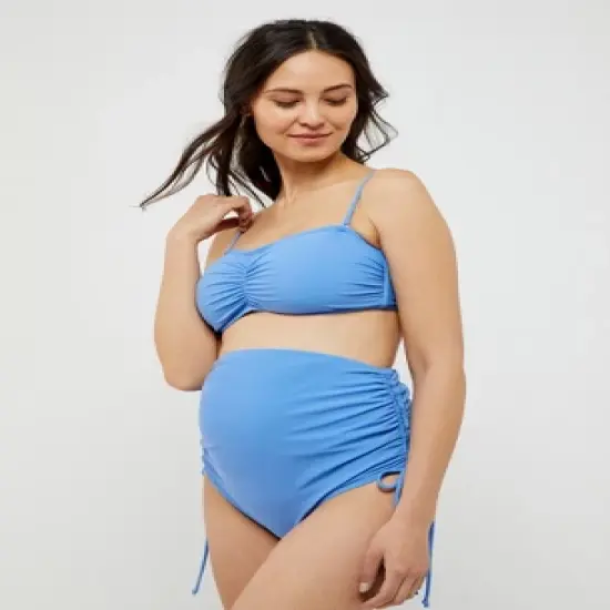 High Waisted 2-Piece Maternity Bikini | A Pea in the Pod image {3}