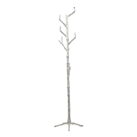 Eclectic Metal Coat Rack Silver - Olivia & May image {6}