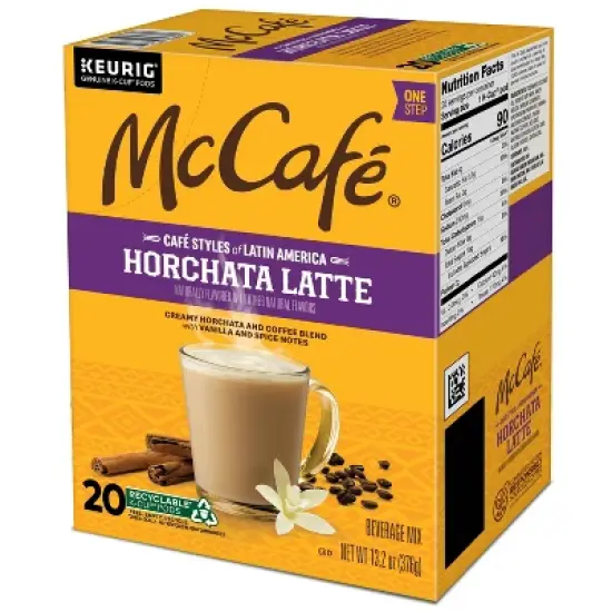 McCafe Horchata Medium Roast Latte K-Cup Pods - 20ct image {6}